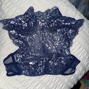 Victoria’s Secret Dream Angels Unlined‎ Demi Lace Bralette Navy